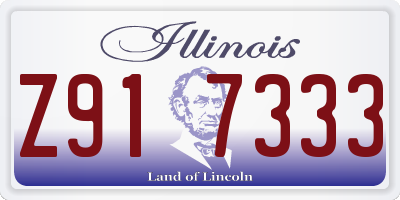 IL license plate Z917333