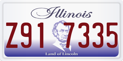 IL license plate Z917335