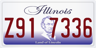 IL license plate Z917336