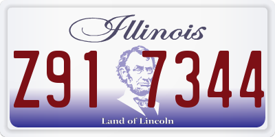 IL license plate Z917344