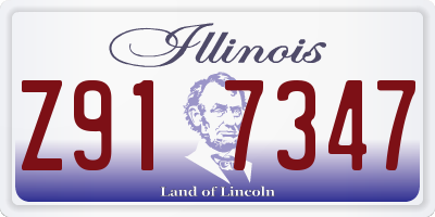 IL license plate Z917347