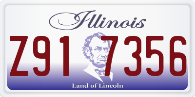 IL license plate Z917356