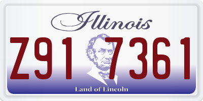 IL license plate Z917361