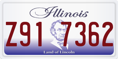 IL license plate Z917362