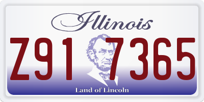 IL license plate Z917365