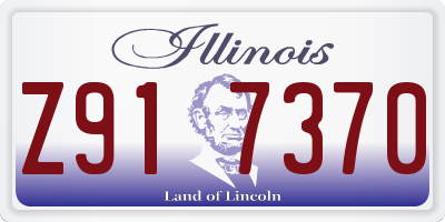 IL license plate Z917370