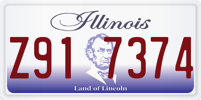 IL license plate Z917374