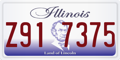 IL license plate Z917375