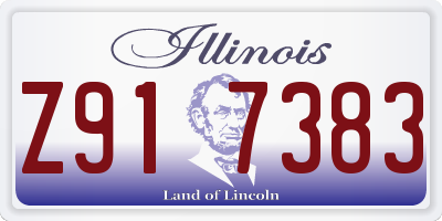 IL license plate Z917383