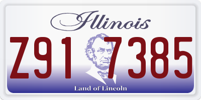 IL license plate Z917385