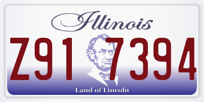 IL license plate Z917394