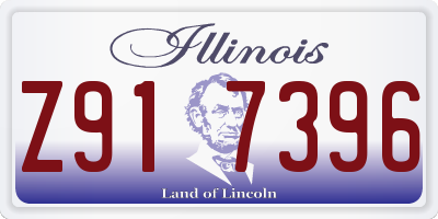 IL license plate Z917396