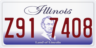 IL license plate Z917408