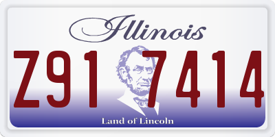 IL license plate Z917414