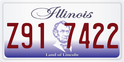 IL license plate Z917422