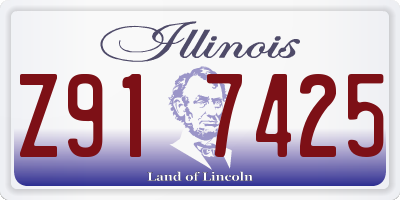 IL license plate Z917425