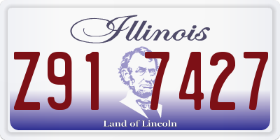 IL license plate Z917427