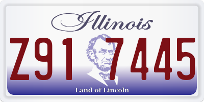 IL license plate Z917445