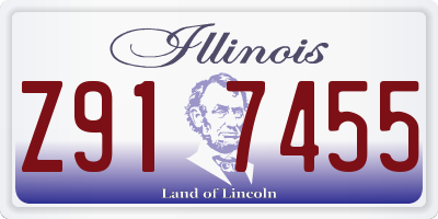 IL license plate Z917455