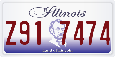 IL license plate Z917474