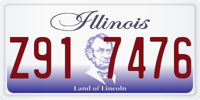 IL license plate Z917476