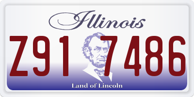 IL license plate Z917486