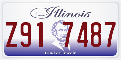 IL license plate Z917487