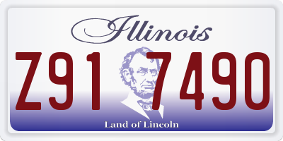IL license plate Z917490