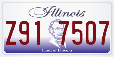 IL license plate Z917507