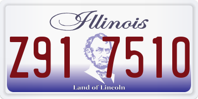 IL license plate Z917510