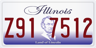 IL license plate Z917512