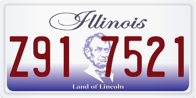 IL license plate Z917521