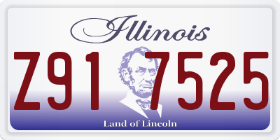 IL license plate Z917525