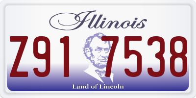 IL license plate Z917538