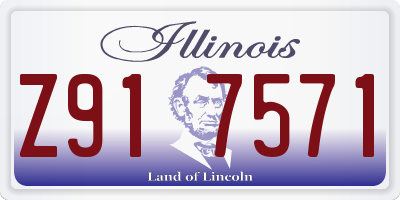 IL license plate Z917571