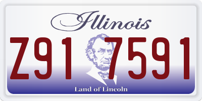 IL license plate Z917591