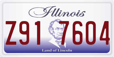 IL license plate Z917604