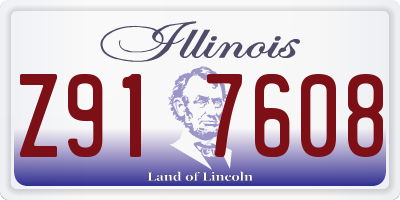 IL license plate Z917608