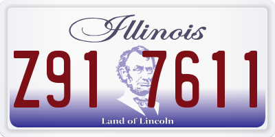 IL license plate Z917611