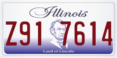 IL license plate Z917614