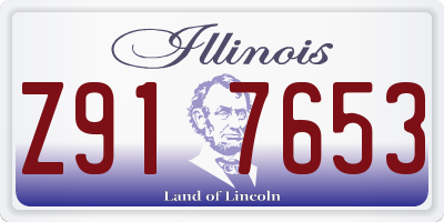 IL license plate Z917653