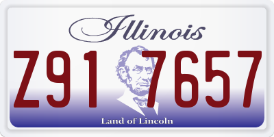 IL license plate Z917657
