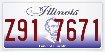 IL license plate Z917671