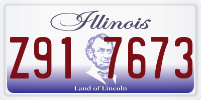 IL license plate Z917673