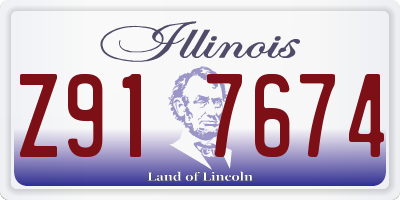 IL license plate Z917674