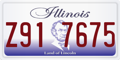 IL license plate Z917675