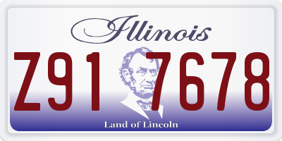 IL license plate Z917678