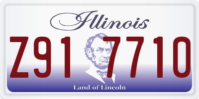 IL license plate Z917710
