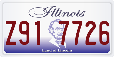 IL license plate Z917726
