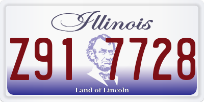IL license plate Z917728